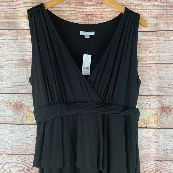 2/$20 or 3/$25 V Neck Tank Black Dress Sz LG NWT - Picture 3 of 5